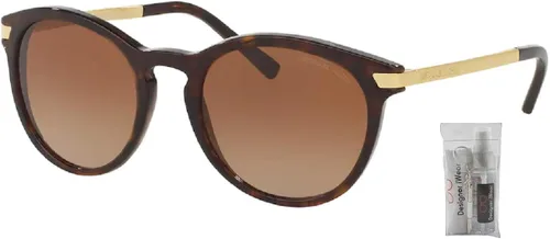 Vista 2 de Michael Kors MK2023 Round Sunglasses for Women BUNDLE With Designer iWear Complimentary Eyewear Kit