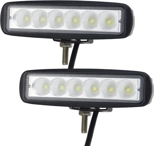 Vista 11 de Willpower 2 piezas de 27 W de 2200 lm, barra de luz de trabajo LED redonda, lámpara de conducción de haz puntual para todoterreno, SUV, barco, Jeep