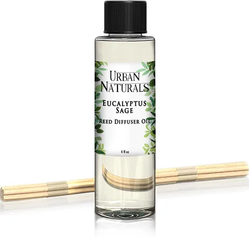 Vista 34 de Urban Naturals Recambio de aceite difusor de varillas ámbar y lavanda, lavanda relajante, ámbar cálido, aroma calmante para habitación, 4 onzas +