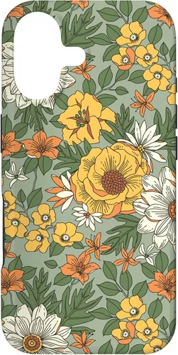 Vista 32 de Yellow Wildflower Summer Flowers Botanical Graphic Floral Case for iPhone 16