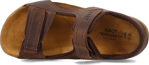 Vista 5 de NAOT Footwear - Sandalia eléctrica para hombre, cuero de bisonte.