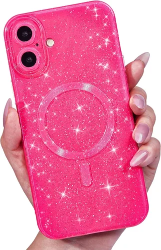 Vista 87 de LoeoeL Funda para iPhone 12 con Purpurina Compatible con Magsafe, Femenina Linda Brillante Magnética Mag Safe Bonita Funda para Teléfono
