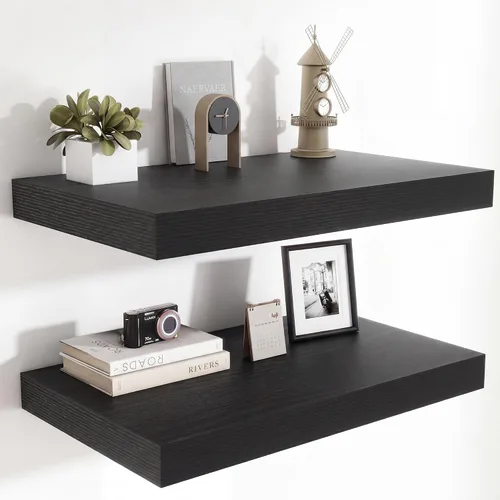 Vista 11 de Heimlove Estantes Flotantes de 12 Pulgadas de Profundidad, Estante de Pared de 12 x 12 Pulgadas de Largo, Estante de Exhibición y Almacenamiento
