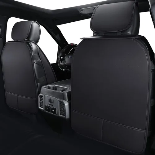 Vista 2 de Tomatoman F-150 Fundas de asiento delantero compatibles con Ford F150 2009-2024 2025 2026 2017-2026 F250 F350 F450 Supercrew Super Duty Limited