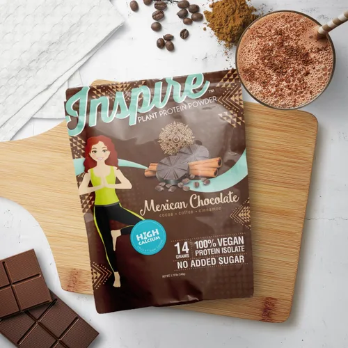 Vista 3 de Bariatric Eating Inspire - Polvo aislado de proteína a base de plantas, 0.49 oz, chocolate mexicano