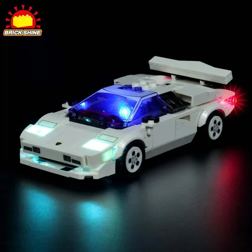 Vista 6 de Kit de luces GC para Lego® Speed Champions Lamborghini Countach 76908 (Lego Set no incluido) (Classic)