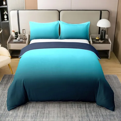 Vista 28 de Erosebridal Juego de ropa de cama de 100 % algodón a cuadros para niños y niñas, funda de edredón a cuadros, funda de edredón moderna geométrica