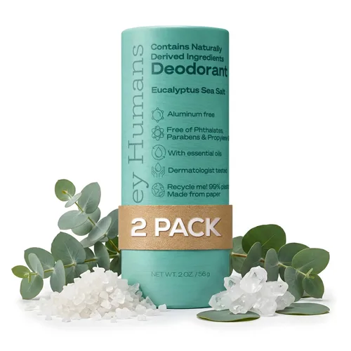 Vista 34 de Hey Humans Desodorante, desodorante sin aluminio para mujeres y hombres, contiene ingredientes derivados naturalmente, control de olores durante