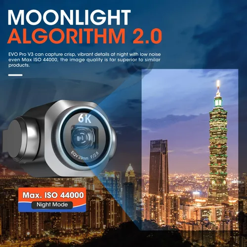 Vista 3 de Autel Robotics EVO 2 Pro V3: 2025 Son-y 1" CMOS y video HDR 6K, algoritmo de luz de luna 2.0, ISO máximo 44000, DNG de 12 bits, controlador