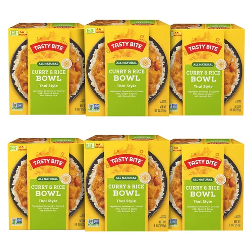 Vista 8 de Tasty Bite - Tazón de Arroz con Garbanzos Biryani, Listo para Comer, Apto para Microondas, Sin Gluten, 7 Onzas (Paquete de 6)