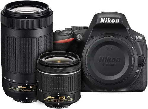 Vista 7 de Nikon D5500 formato DX réflex digital SLR con kit de 18-55 mm VR II (Negro)