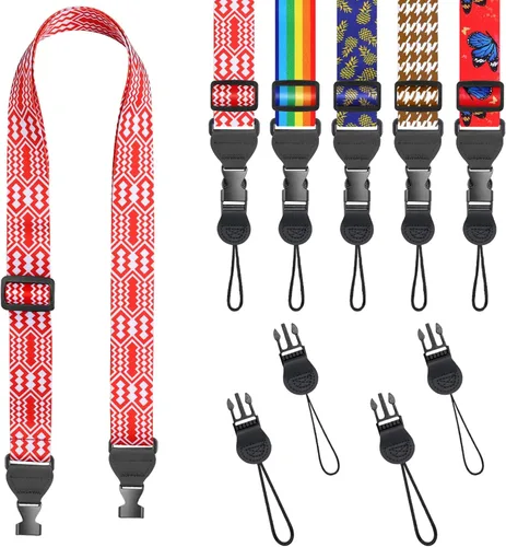 Vista 27 de FIEIL Correa de hombro ajustable, correa de nailon para cámara, cómoda correa para el cuello para iPad, tableta de teléfono celular, cámara, laptop