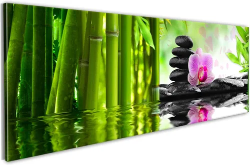 Vista 13 de artgeist Lienzo decorativo para pared, diseño de plumas de 35 x 12 pulgadas, 1 unidad, decoración del hogar, imagen estirada enmarcada para fotos