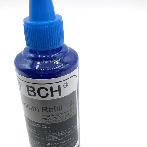 Vista 4 de BCH Tinta de impresora DTF de alta calidad - 3.4 fl oz cian para impresión de transferencia de calor directa a película por inyección de tinta..