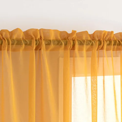 Vista 88 de MYSTIC-HOME Juego de cortinas de niveles transparentes blancas para cocina de 24 pulgadas de largo, tratamiento de cortinas para ventanas pequeñas