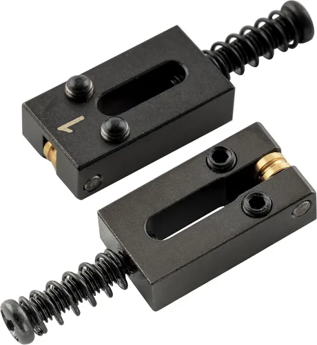 Vista 4 de Musiclily Sillas de puente de guitarra de latón ultra de 0.413 in, sillín de puente de trémolo para Fender Telecaster Tele Stratocaster Strat ST TL