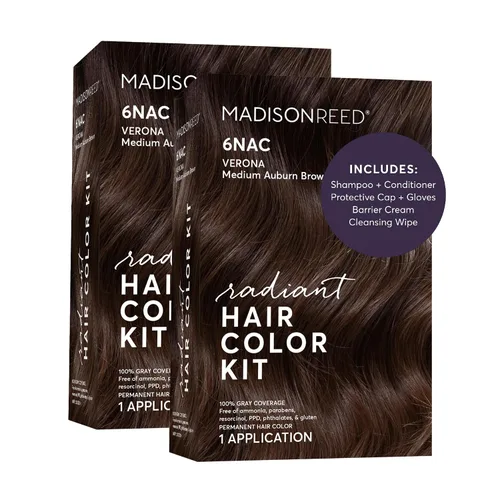 Vista 65 de Madison Reed - Kit de tinte radiante para el cabello, tinte permanente para el cabello, 100 % cobertura de canas, sin amoníaco, negro Parma 2.5NNN