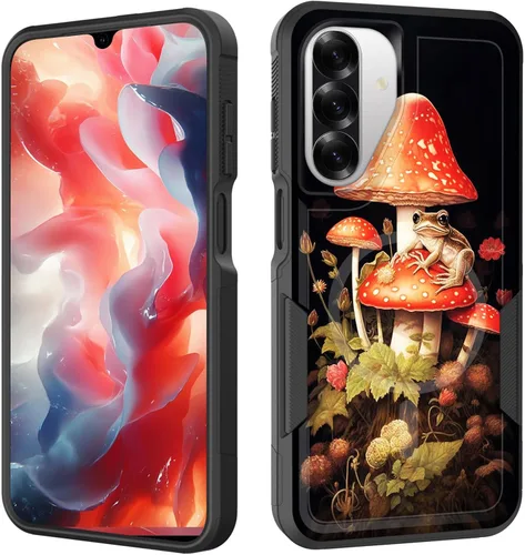 Vista 137 de Funda magnética para Galaxy A16 5G, [compatible con MagSafe] [protección contra caídas de grado militar] Funda resistente a prueba de golpes