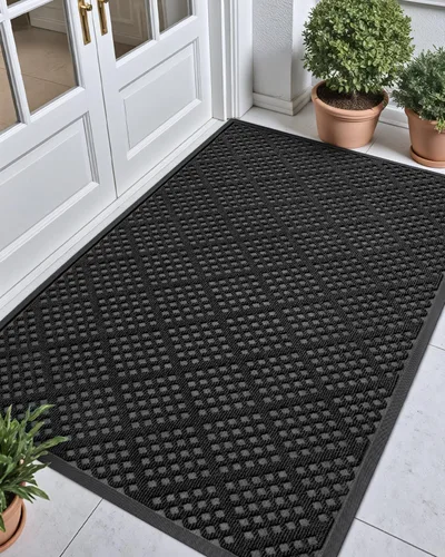 Vista 33 de DEXI Felpudo para puerta delantera, entrada exterior, 32 x 48 pulgadas Marrón
