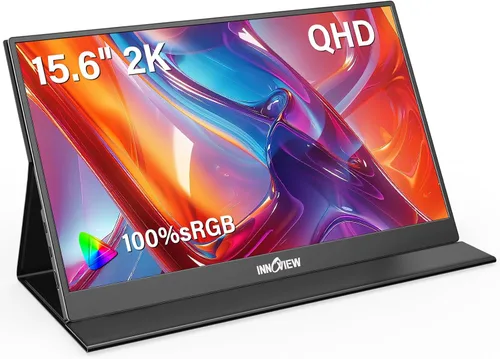 Vista 10 de InnoView Monitor portátil, 15.6 pulgadas FHD 1080P HDMI USB C segundo monitor externo para computadora portátil, escritorio, MacBook, teléfonos