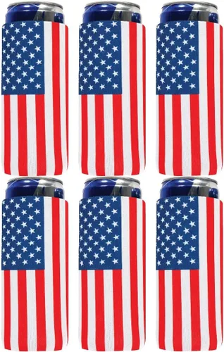 Vista 38 de QualityPerfection Funda magnética delgada para enfriar latas, cerveza/energía, 3 imanes vs 2 imanes, industria estándar, 12 onzas, tamaño delgado