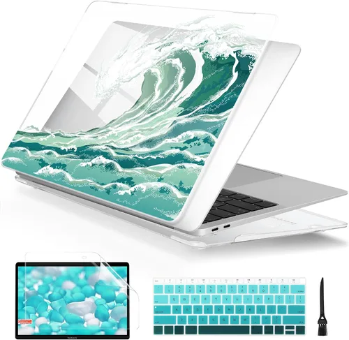 Vista 7 de Batianda Funda personalizable para MacBook Air M1 de 13 pulgadas modelo A2337 A2179 A1932 versión 2021 2020 2019, carcasa rígida pintada en 3D