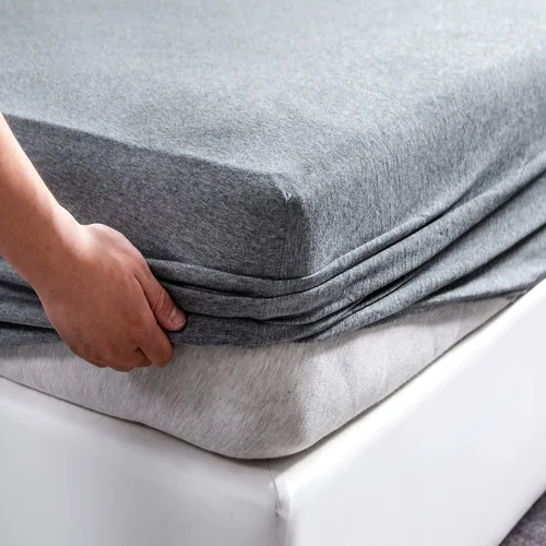 Vista 37 de PURE ERA Sábana bajera ajustable de algodón de punto de jersey (sin sábana encimera ni fundas de almohada) con bolsillo profundo de hasta 15 a 20