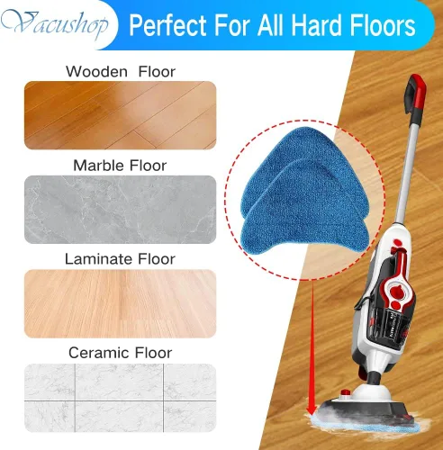 Vista 5 de Accesorios de repuesto para aspiradora Hoover WH21000 Almohadilla de fregona reutilizable de microfibra suave x4