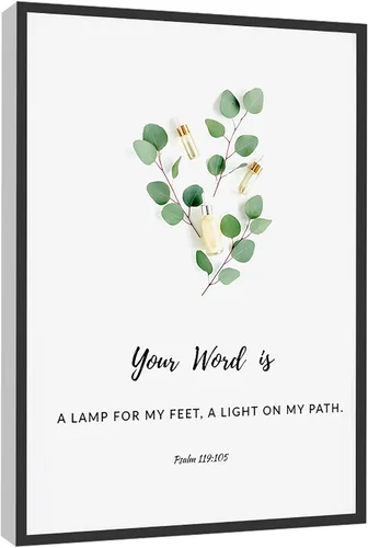 Vista 6 de RCVTVPV Psalm 139 14 - Arte de pared con texto en inglés "She Is Fearfully And Wonderfully Made Christian Quote Print", arte de pared para oficina