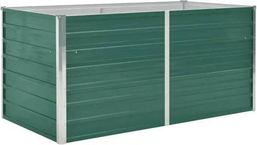 Vista 10 de vidaXL Cama de jardín elevada, cama de flores elevada, maceta de acero galvanizado, maceta al aire libre para patio, jardín, verduras, hierbas