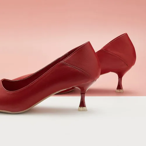 Vista 3 de C.Paravano Kitten Heels for Women I Women's Pumps I Women's Designer Pumps I Low Heels for Women I Women Short Heels I Stiletto Heels I Pointed Toe
