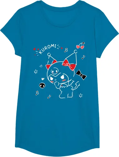 Vista 39 de Kuromi Camiseta Mischievous Tee Shirt Negro