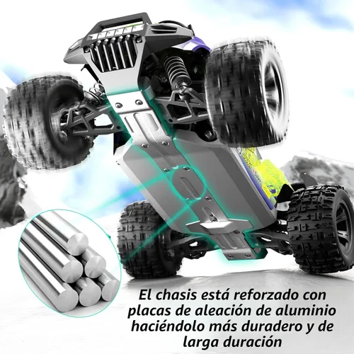 Vista 4 de Coche a control remoto todo terreno a escala 1:18 para adultos, 40+KM/H, camión de control remoto todoterreno 4WD de alta velocidad con 2