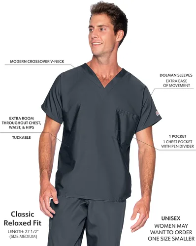 Vista 2 de Scrub Zone 71221 - Top unisex con cuello en V