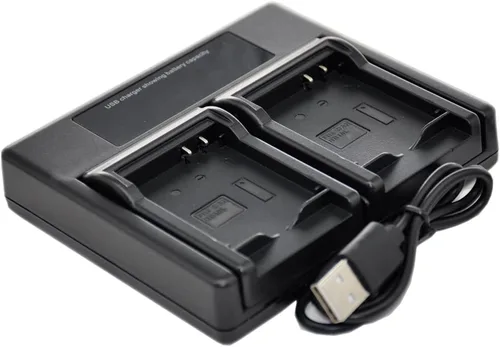 Vista 2 de 2X BN-VF707U Batería+Cargador USB Dual para VF714U VF714 VF733U VF733 VF707 GR D275U D270U D370U D290U D250U D250 D350U GZ MG20U MG35U MG35U U MG30