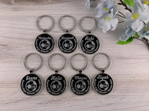 Vista 8 de Regalos de fútbol para personas mayores, llavero de fútbol senior, regalo de noche de fútbol para personas mayores, llavero de fútbol, regalos