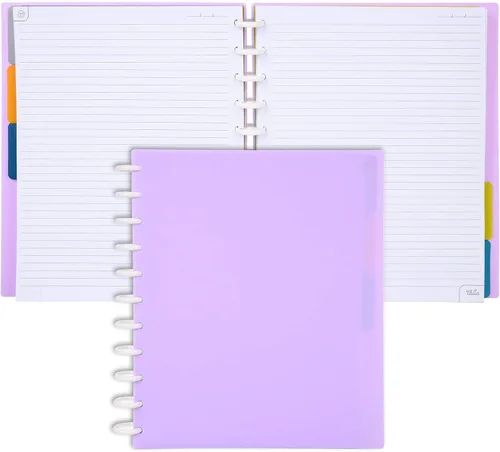 Vista 18 de Talia - Cuadernos de notas con tapas, planificador, personalizables, (Rosa de los 90, Junior (5.5 pulgadas x 8.5 pulgadas))