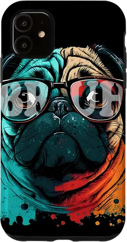 Vista 8 de Bruh Pug Aesthetic Funny Men Women Boy Girl Dog Case for iPhone 17