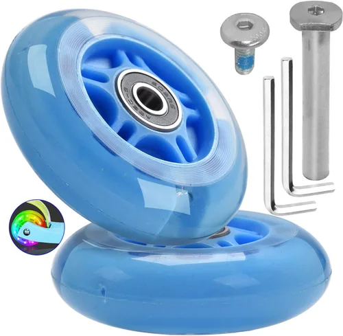 Vista 10 de Juego de tornillos de 3.150 in x 0.945 in, rueda trasera flash M8x65mm para plegable Micro Mini de 3 ruedas para niños, scooter, herramienta de Negro