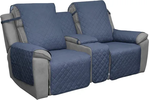 Vista 24 de Easy-Going - Funda reclinable con consola, funda de sofá reversible para sala de estar, funda de sofá dividida para cada asiento con correas