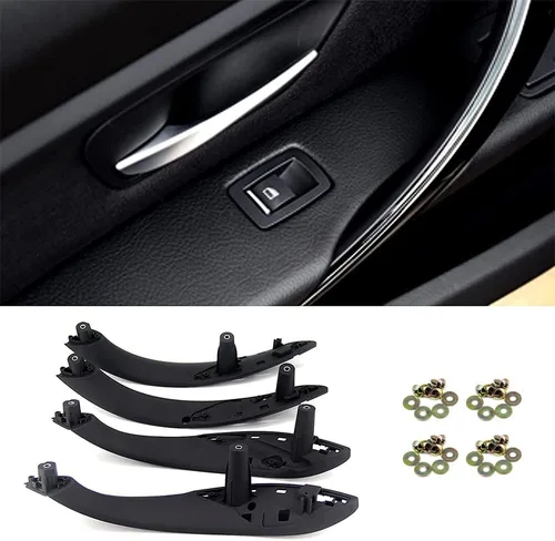Vista 11 de FEXON Manijas de puerta de repuesto para BMW Series 3 F30 Series 4 Soporte de puerta interior Moldura Tirador Reposabrazos Kit de soporte 2012-2018
