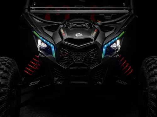 Vista 5 de SuperATV Can-Am Maverick X3 Fang Lights se adapta a varios años Consulta la guía de ajuste