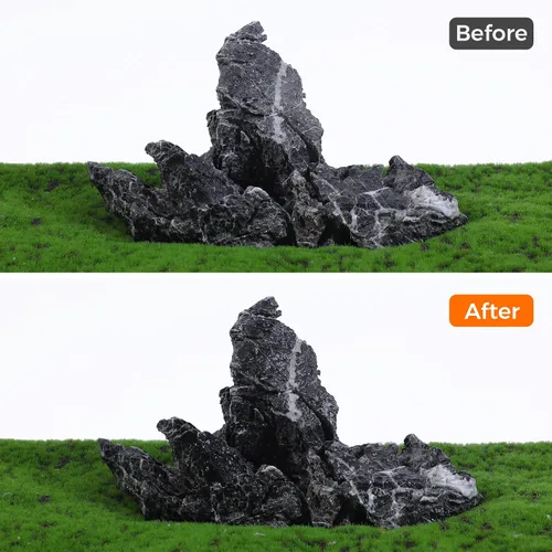 Vista 3 de Piedra natural Seiryu de 2 a 6 pulgadas, 4 piezas de rocas de acuario para paisajismo acuático, paisajismo de acuarios, terrarios, decoración