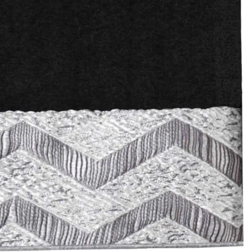 Vista 2 de Avanti Linens - Toalla de mano, algodón suave y absorbente (colección Chevron Galaxy, negro)
