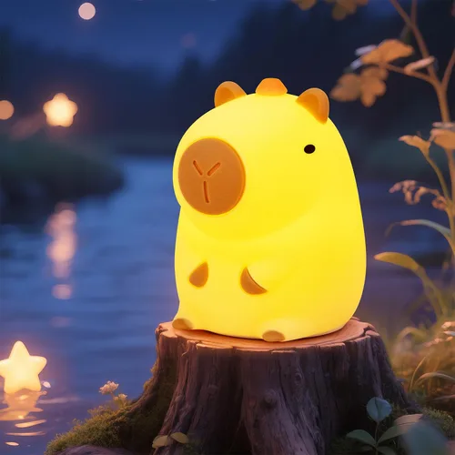 Vista 15 de Luz nocturna para niños, luz nocturna LED de silicona regulable recargable con 7 colores, lámpara de noche para guardería de bebé, lámpara táctil