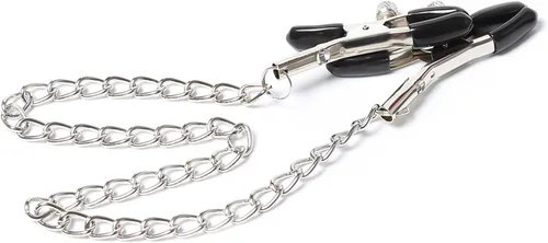 Vista 2 de Nipple Clamps Body Clamps with Chain Adjustable Body Clamps Body Ring Non-Piercing Chain Stainless Steel for Women Faux Body Jewelry Christmas Gifts