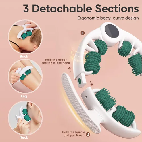 Vista 4 de Herramienta de masaje de celulitis para piernas, masajeador en forma de anillo que se adapta a las piernas, desmontable en herramientas