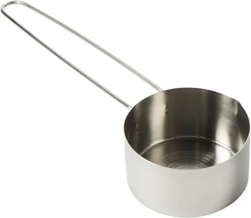 Vista 8 de American Metalcraft MCL10 Taza medidora de acero inoxidable, 1 taza