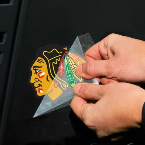 Vista 2 de NHL 8 x 8 blanco Decal troqueladas