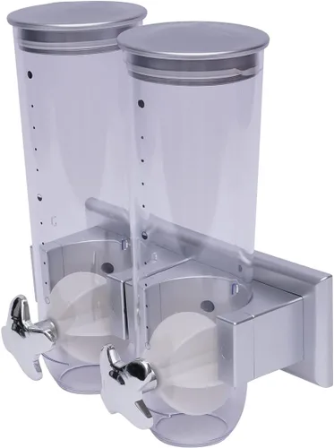 Vista 4 de Dispensador doble de alimentos Blade – Dispensador de alimentos secos perfecto como dispensador de dulces, nueces, arroz, granola, cereales y más